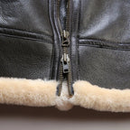 Men's Aviator Jacket With Deep Pile Collar And Zip Front - Colour options