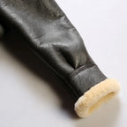 Men's Aviator Jacket With Deep Pile Collar And Zip Front - Colour options