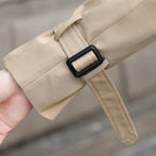 Men's Belted Trench Coat With Double-Breasted Front - Colour options