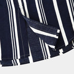 Men's Bold Vertical Stripe Shirt With Short Sleeves - Colour options