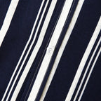 Men's Bold Vertical Stripe Shirt With Short Sleeves - Colour options