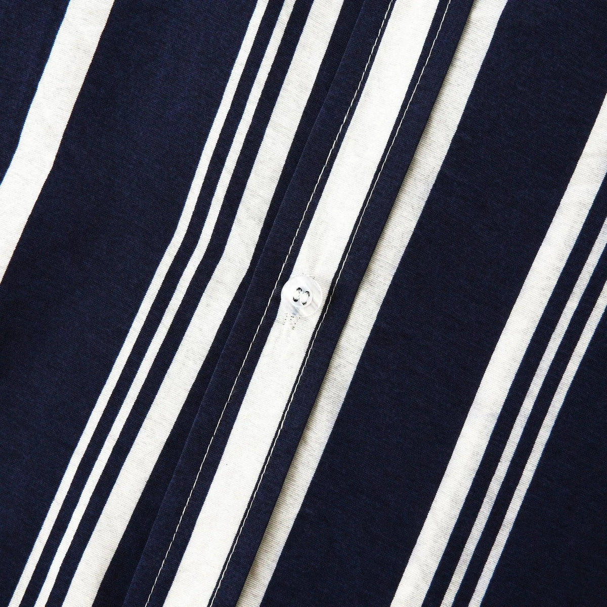 Men's Bold Vertical Stripe Shirt With Short Sleeves - Colour options