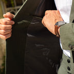 Men's Double-Breasted Suit In A Deep Muted Green - Colour options