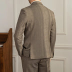 Men's Double-Breasted Suit With Softly Textured Surface - Colour options