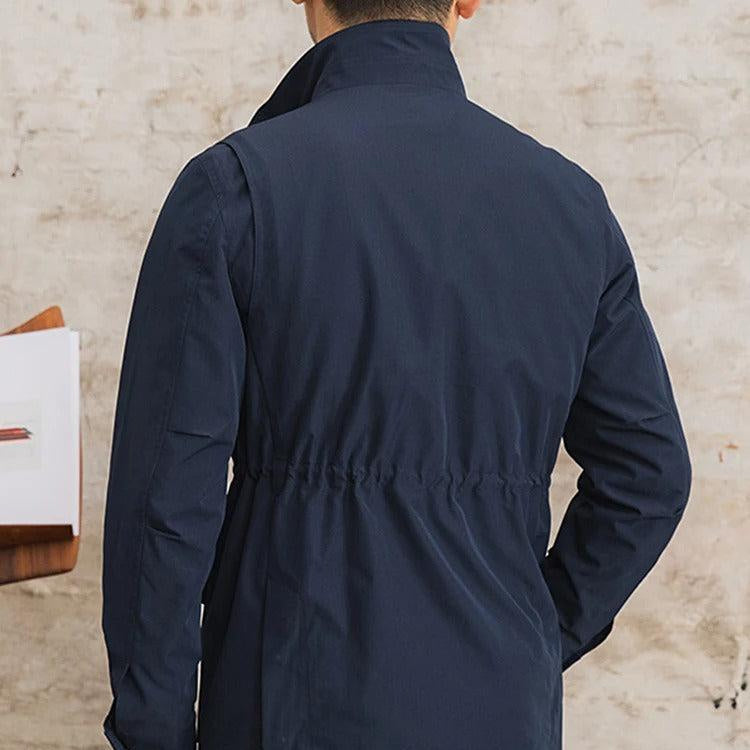 Men's Field Jacket With Four Flap Pockets And Stand Collar - Colour options