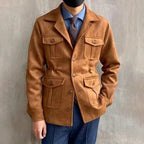 Men's Four-Pocket Field Jacket With Notch Lapels - Colour options