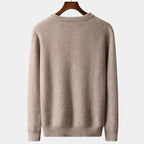 Men's Long-Sleeve Knit Polo With Open Flat Collar - Colour options