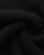 Men's Long-Sleeved Polo Jumper With Three-Button Neck - Black