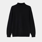 Men's Mock Neck Jumper With Short Ribbed Collar - Colour options