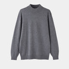 Men's Mock Neck Jumper With Short Ribbed Collar - Colour options