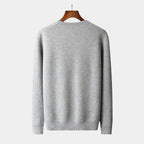 Men's Plain Crew Neck Jumper With Smooth Knit Surface - Colour options