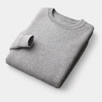 Men's Plain Crew Neck Jumper With Smooth Knit Surface - Colour options