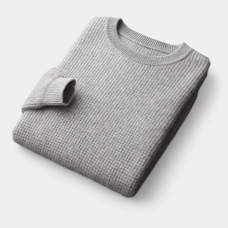 Men's Plain Crew Neck Jumper With Smooth Knit Surface - Colour options