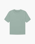 Men's Plain Crew-Neck T-Shirt With Straight Short Sleeves - Green
