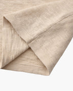 Men's Plain Crew-Neck Top With Fine Ribbed Neckline - Beige