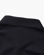 Men's Plain Long-Sleeve Shirt With Pointed Collar - Black