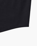 Men's Plain Long-Sleeve Shirt With Pointed Collar - Black