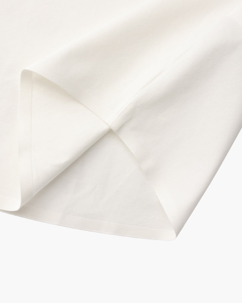 Men's Plain Long-Sleeve Shirt With Pointed Collar - White