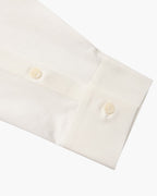 Men's Plain Long-Sleeve Shirt With Pointed Collar - White