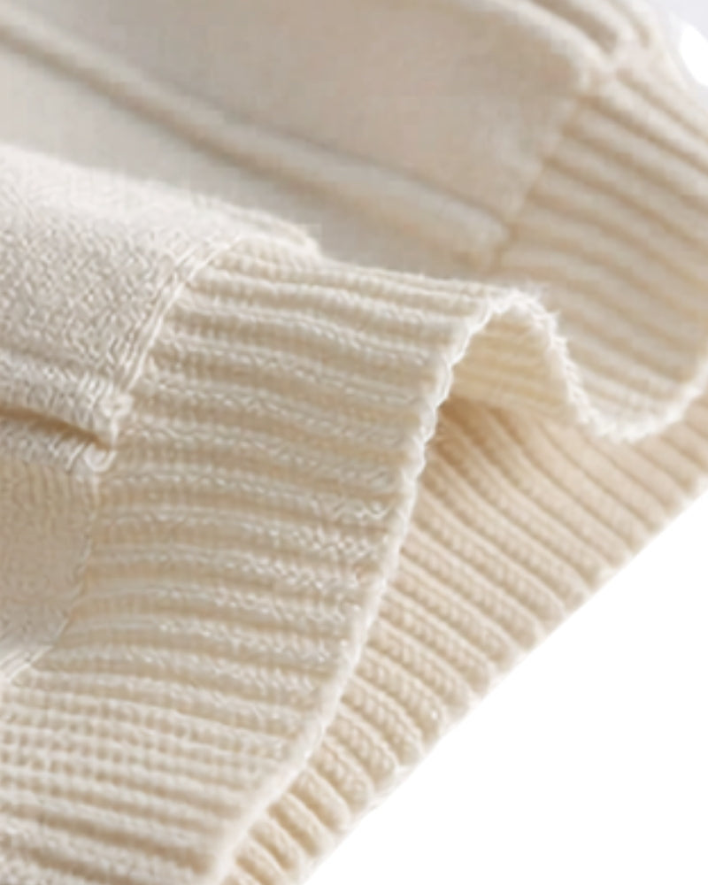 Men's Ribbed Short-Sleeve Polo Shirt With Zip Neck - Beige