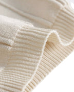 Men's Ribbed Short-Sleeve Polo Shirt With Zip Neck - Beige