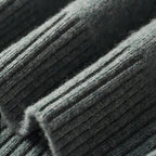 Men's Roll Neck Jumper With Folded Collar And Ribbed Trims - Colour options