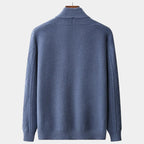 Men's Shawl Collar Cardigan With Cable-Knit Front - Colour options