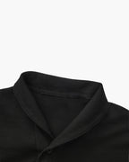 Men's Short-Sleeve Polo And Drawstring Trouser Set - Black