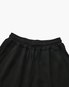 Men's Short-Sleeve Polo And Drawstring Trouser Set - Black