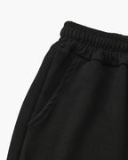 Men's Short-Sleeve Polo And Drawstring Trouser Set - Black