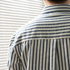 Men's Striped Long-Sleeve Shirt With Chest Patch Pocket - Colour options