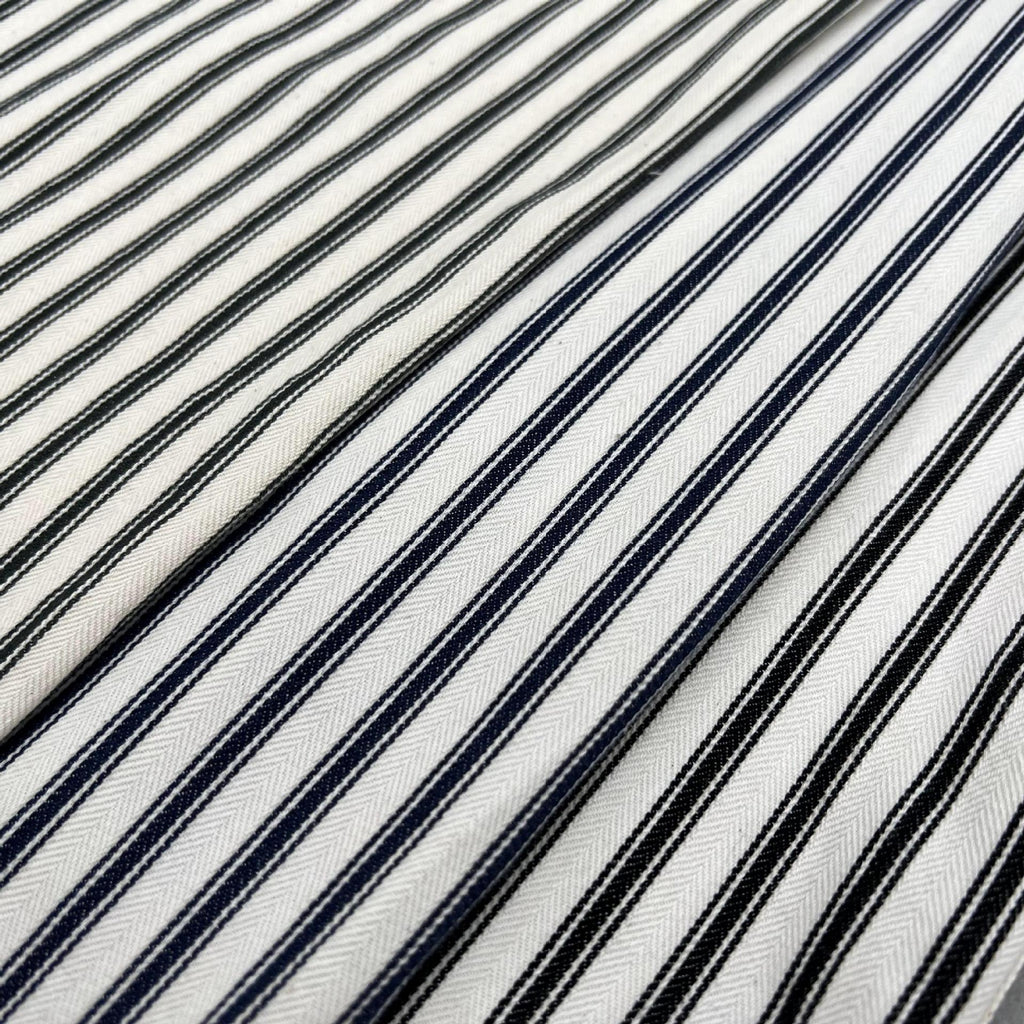 Men's Striped Long-Sleeve Shirt With Chest Patch Pocket - Colour options