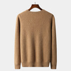 Men's Textured Crew Neck Jumper With All-Over Pattern - Colour options