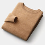 Men's Textured Crew Neck Jumper With All-Over Pattern - Colour options