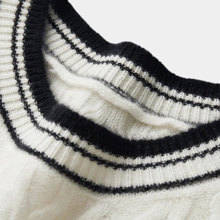 Men's Textured Crew Neck Jumper With Tipped Neck And Hem - Colour options