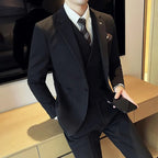 Men's Three-Piece Suit With Matching Waistcoat - Colour options