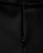 Women's Halter-Neck Long Dress With Straight Hem - Black